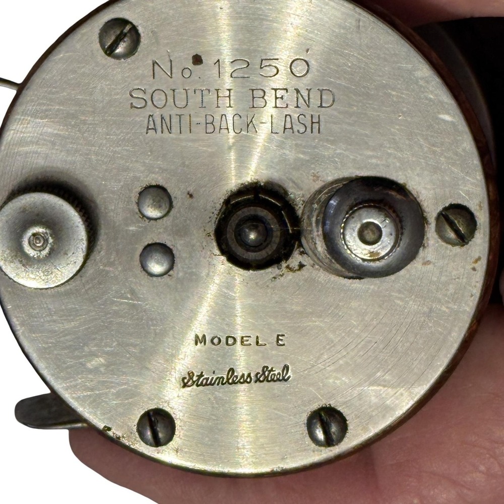 Vintage South Bend Perfectoreno 1250 Fishing Reel Model‎ E Anti-Back Lash USA - Picture 8 of 13